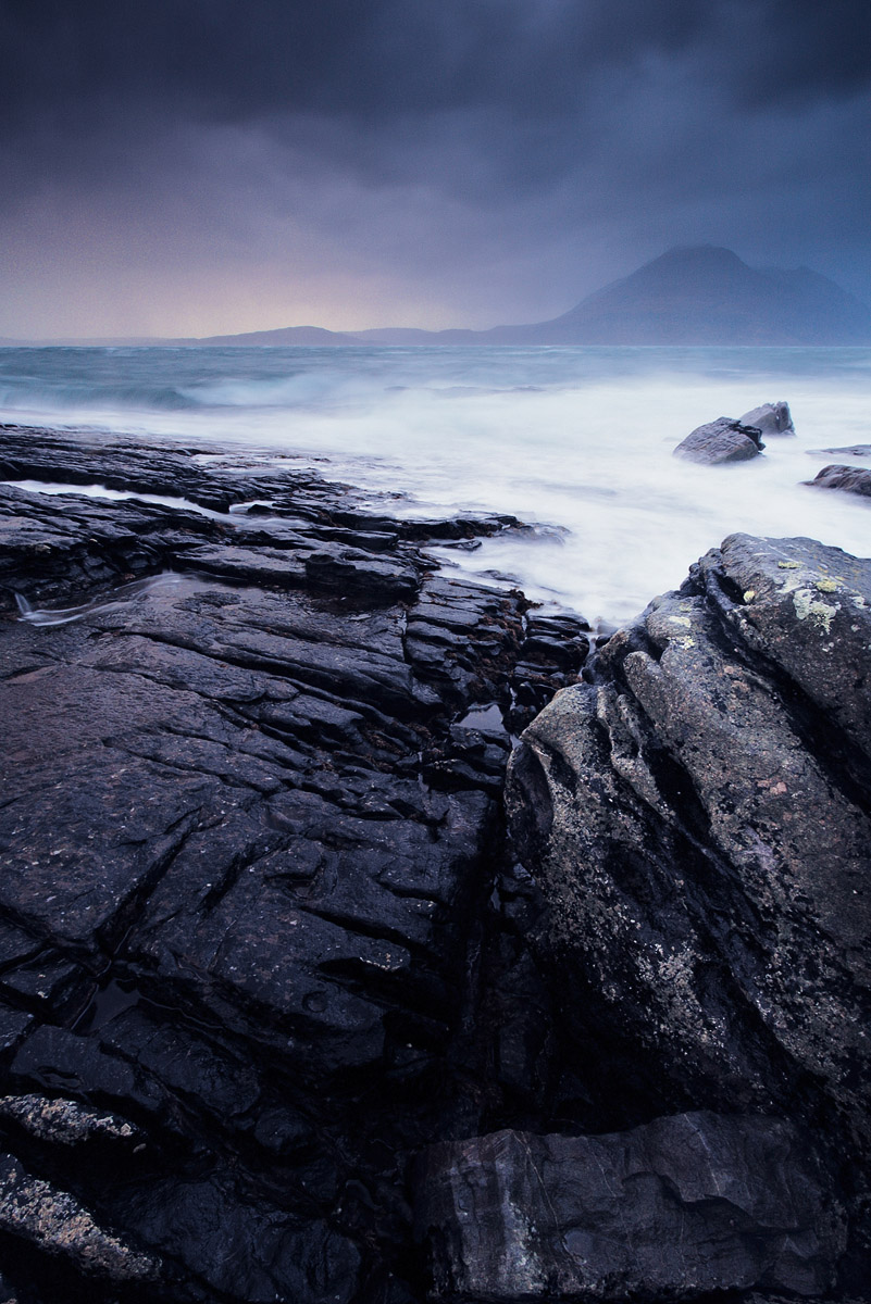 Gros temps sur Loch Scavaig