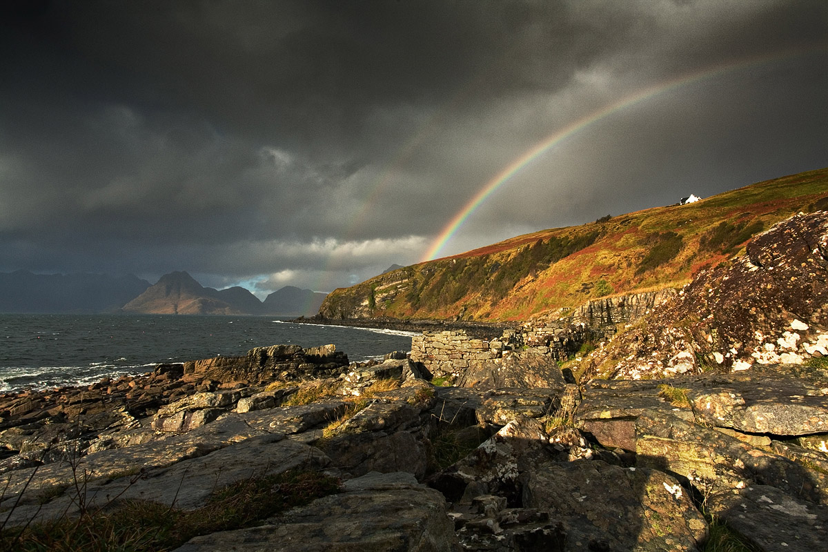Heure rose sur Elgol