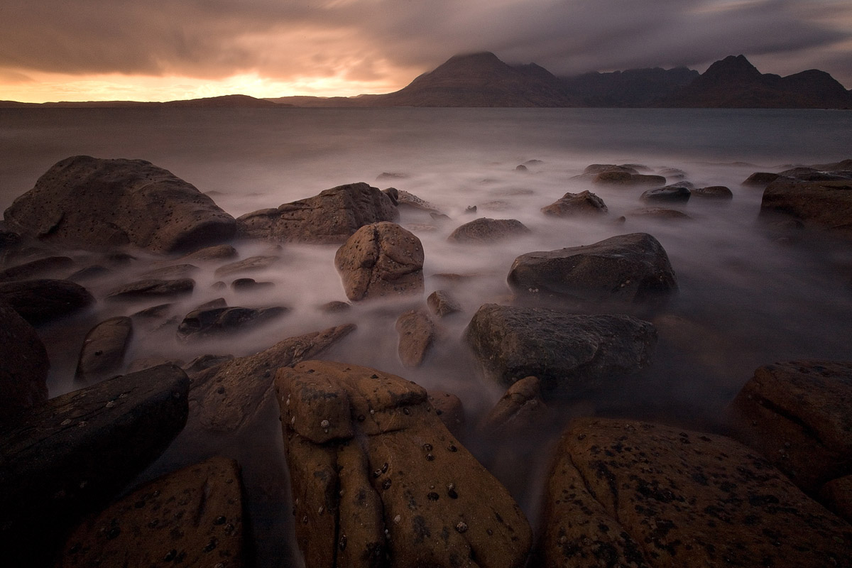 Lumiere doree sur Elgol